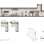 Apartamentos compactos na Rua Cinco de Julho
