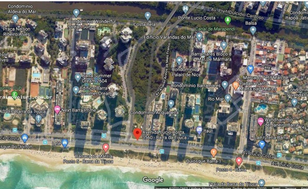 Mapa-praia-barra-da-tijuca