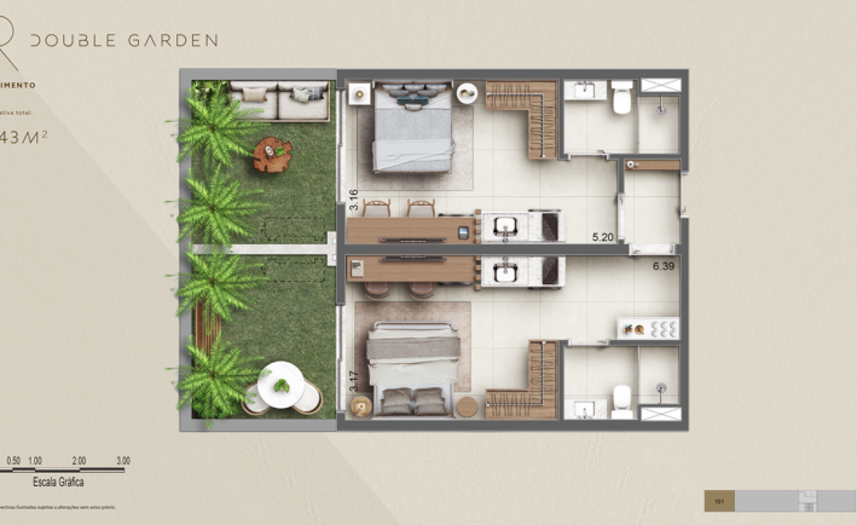 ar-ipanema-studios-com-lazer -lançamento-rua-joaquim-nabuco-soniaferreiraimoveisrj.com.br-planta-double-garden