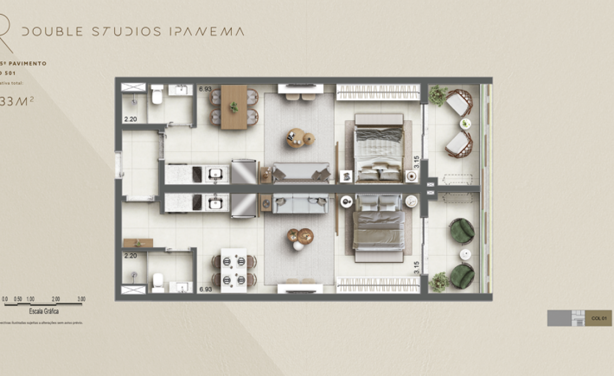 ar-ipanema-studios-com-lazer -lançamento-rua-joaquim-nabuco-soniaferreiraimoveisrj.com.br-planta-double-studios-ipanema