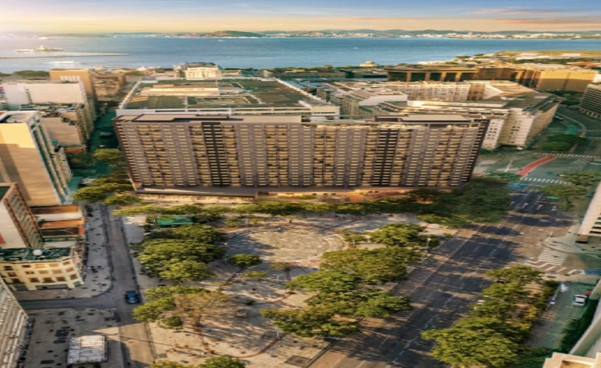 Fotomontagem Lançamento de Studios para investir no Centro RJ