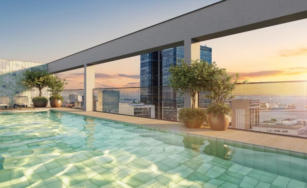 Piscina do Lançamento Connect Square Centro RJ