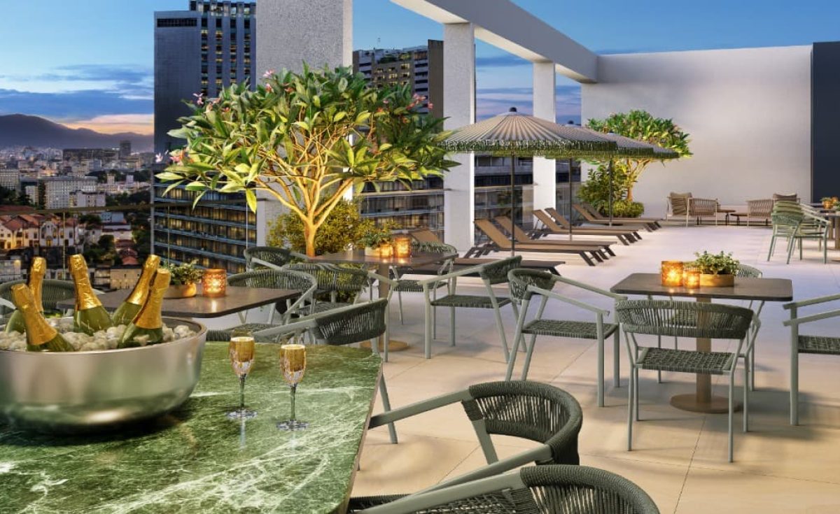 Pool Bar no Rooftop do Lançamento Connect Square Centro RJ