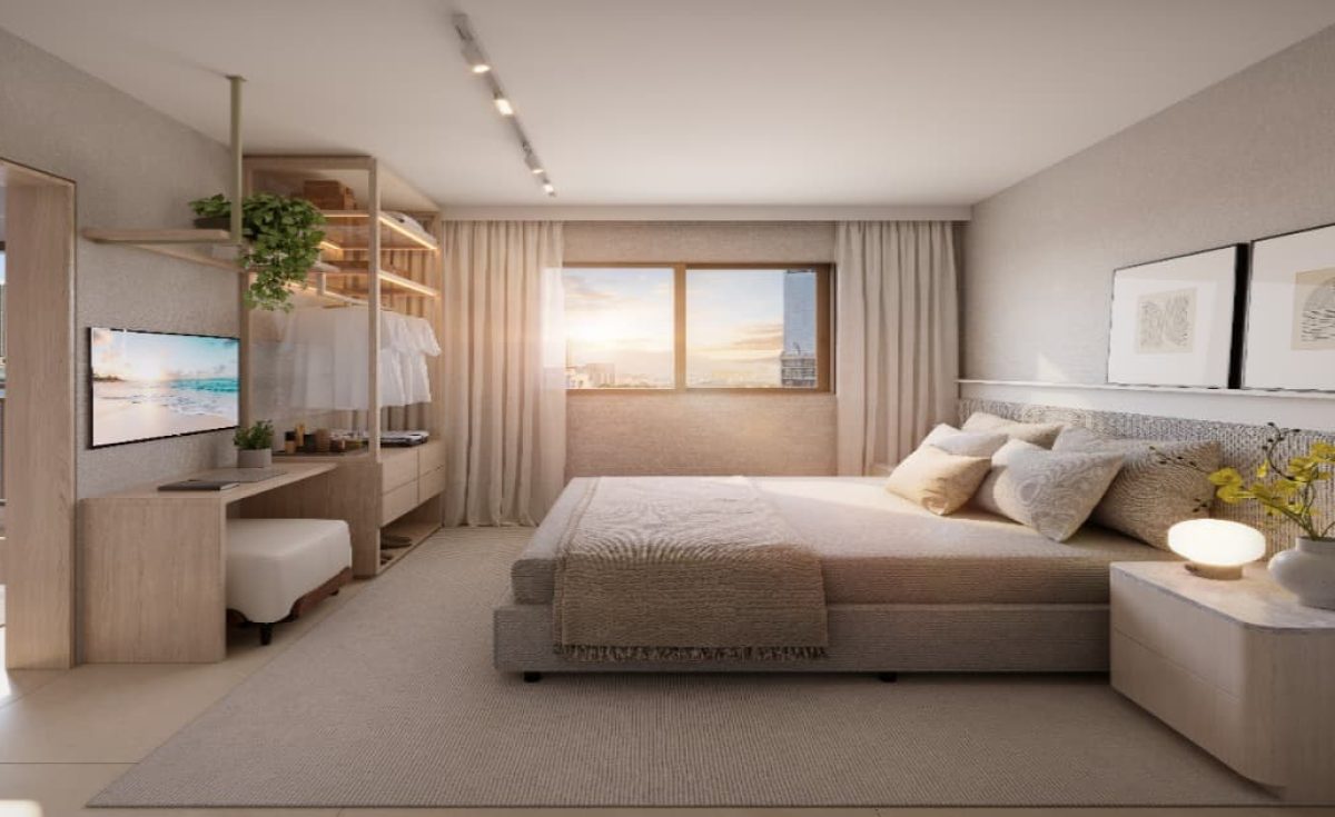 Quarto do Apartamento 2 Quartos do Connect Square Centro RJ