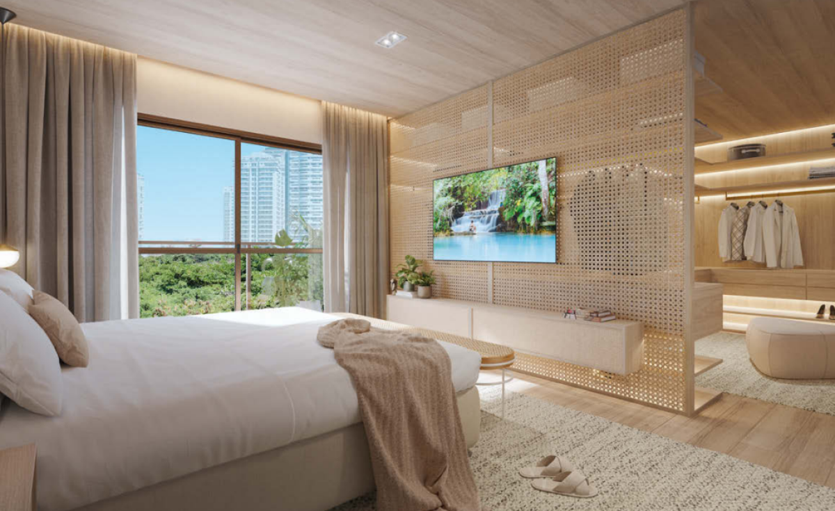 gaea-home-resort-barra-da-tijuca-lançamento-av-afonso-arinos-soniaferreiraimoveisrj.com.br-perspectiva-ilustrada-suite-master-cob-linear-602-edif-ischia