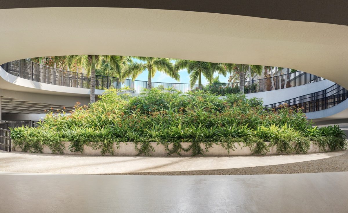 riio-by-piero-lissoni-barra-da-tijuca-soniaferreiraimoveisrj.com.br-perspectiva-ilustrada-acesso-pedestre-ao-subsolo