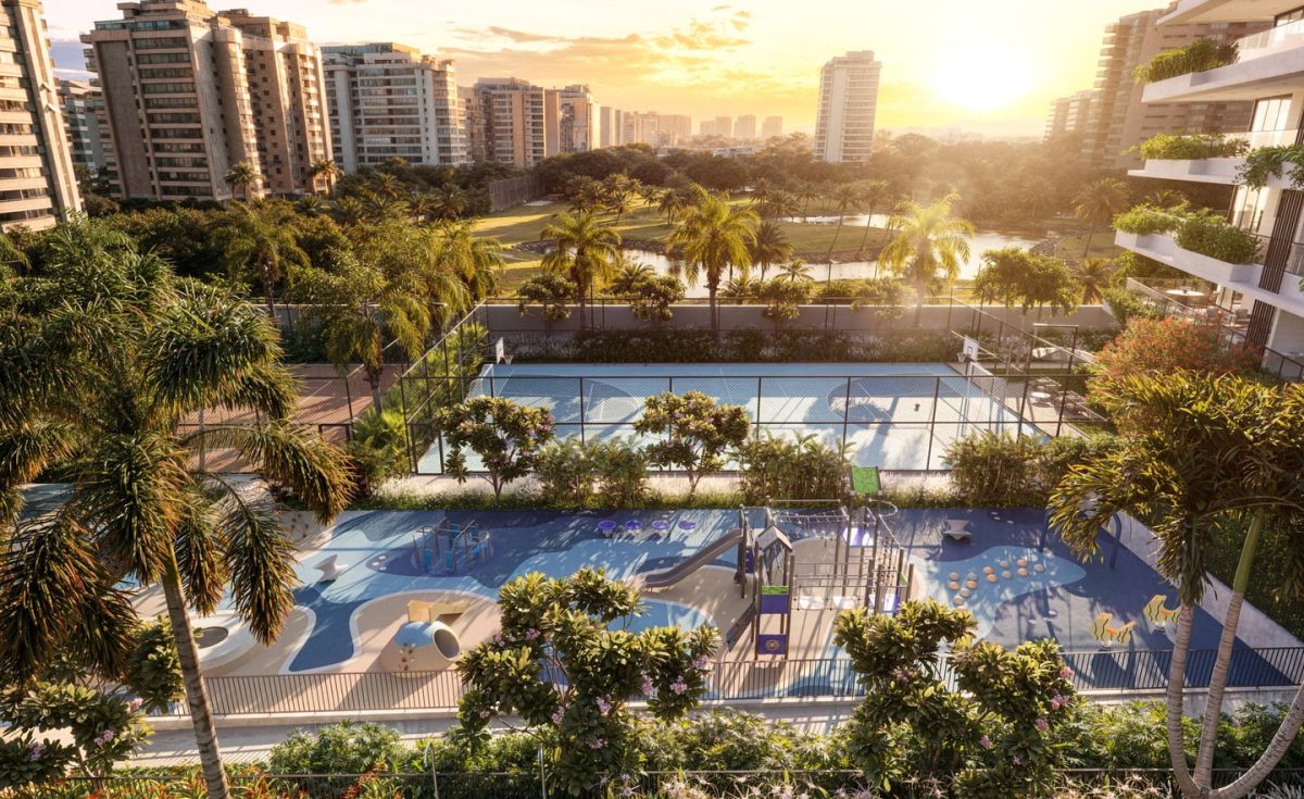 riio-piero-lissoni-barra-da-tijuca-soniaferreiraimoveisrj.com.br-perspectiva-ilustrada-vista-aerea-das-quadras-e-playground-1