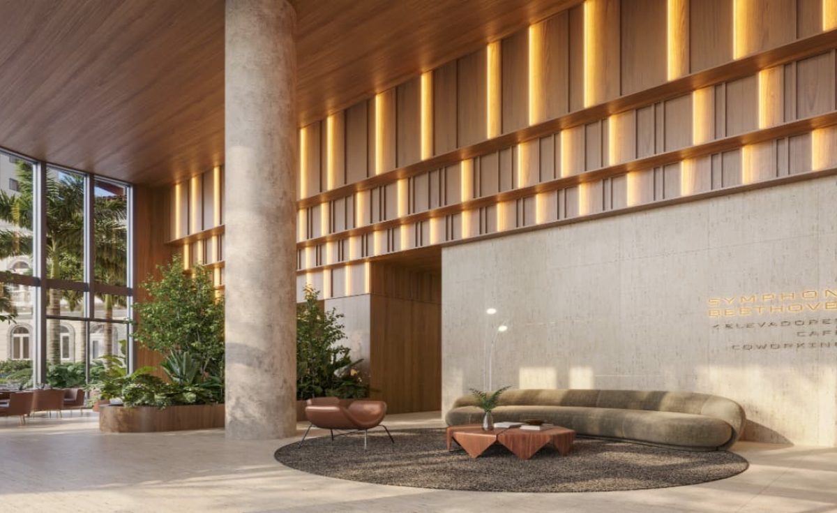 Lobby do Edifício em Lançamento Symphony no Flamengo em Localização privilegiada